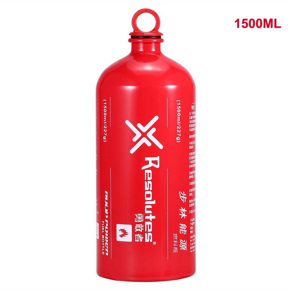 Udendørs 1000ml / 1500ml alkohol flydende gas brændstof dunk camping brændstof flaske alkohol benzin petroleum opbevaring flaske: 1500ml