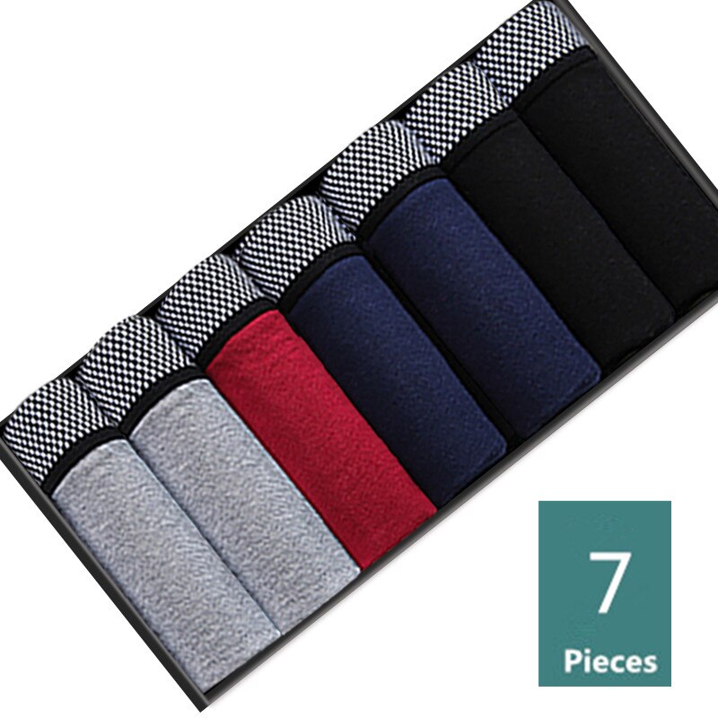 7pcs/lot Mens Boxers Underwear Cotton Boxer Underpants Homme Boxershorts Calzoncillos Hombre Jockstrap Panties for Man U Convex: 603C / Europe M Asia XXL