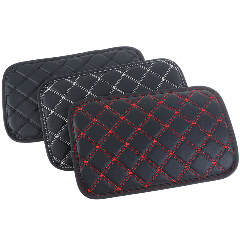 Universal 1 pieza de cuero Funda de consola central para el apoyabrazos del coche funda de apoyo del brazo para la mayoría de vehículos SUV camión Interior del coche