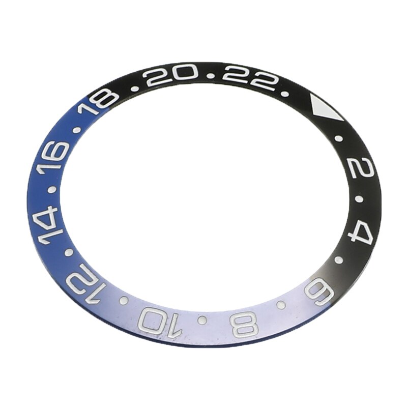 38mm Ceramic Watch Bezel Watch Face Insert Fit 40mm Automatic Movement Bezel Ring Watch Replacement Accessories