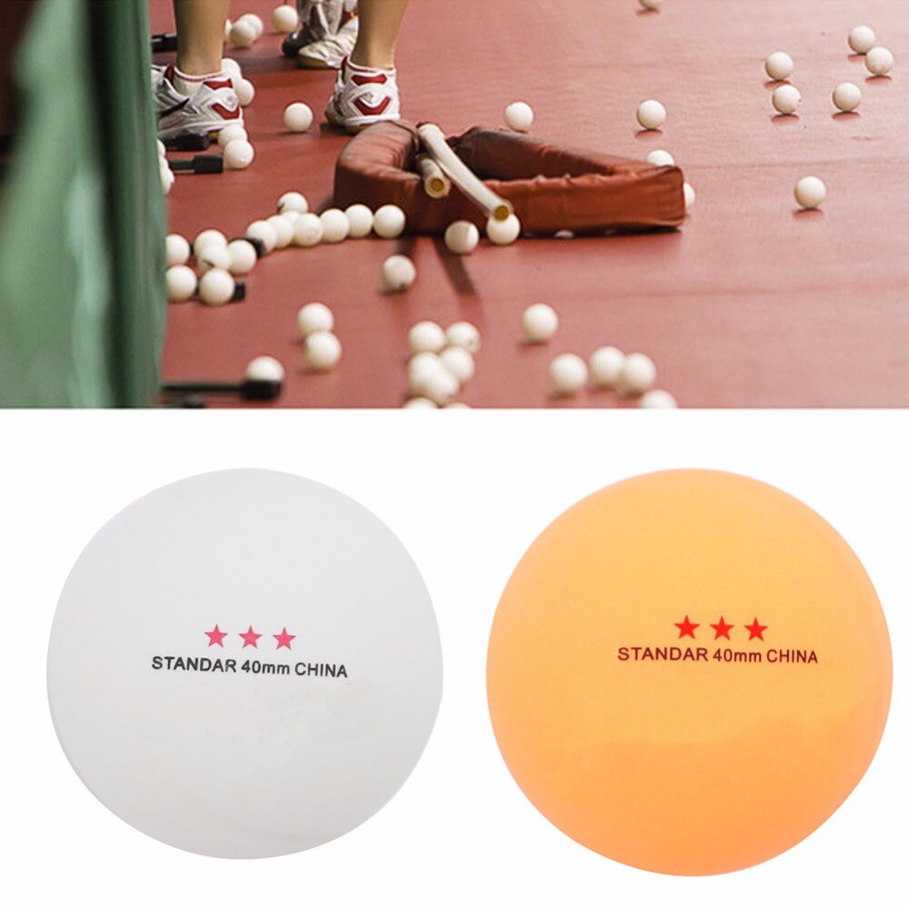 OOTDTY Ping Pong Balls 50Pcs 3 Star Standard 40mm Olympic Table Tennis Orange Ping Pong Balls Games