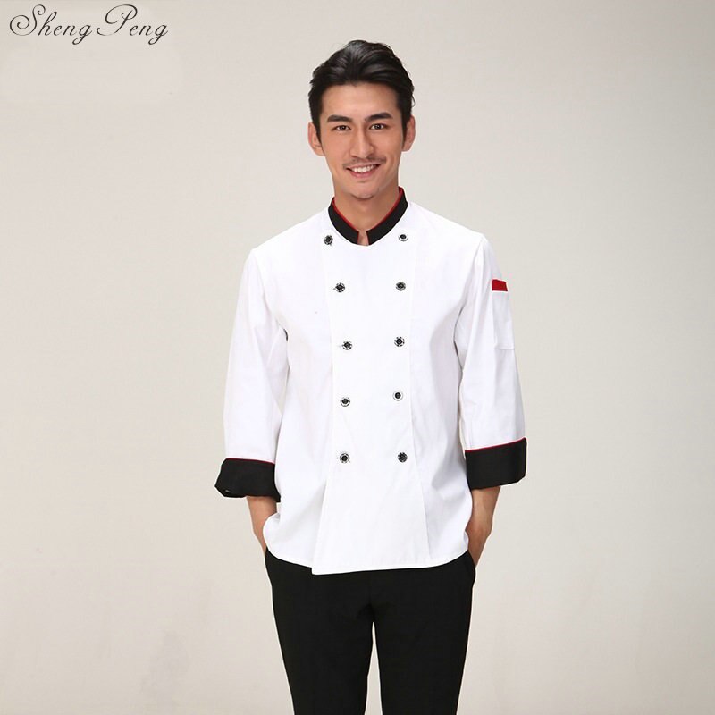 Chaqueta de chef para hombre, uniforme de camarero, hotel, restaurante, uniforme de cocinero, ropa de verano, Q404