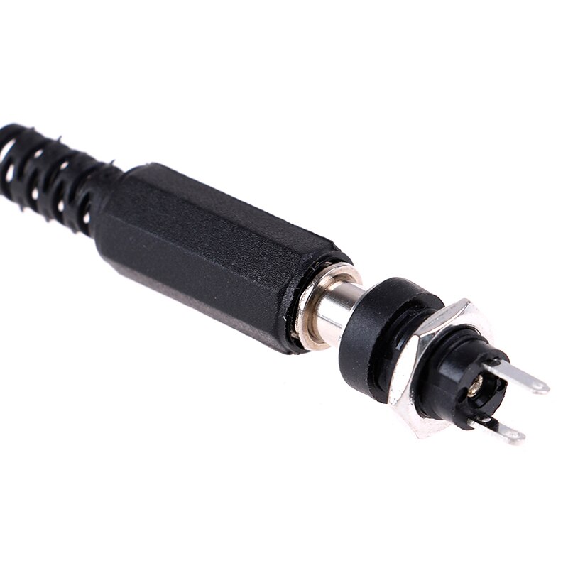 1 Paar Vrouwelijke Plug + Man Plug Jack Socket Adapter Dc Voeding Panel Mount Connector