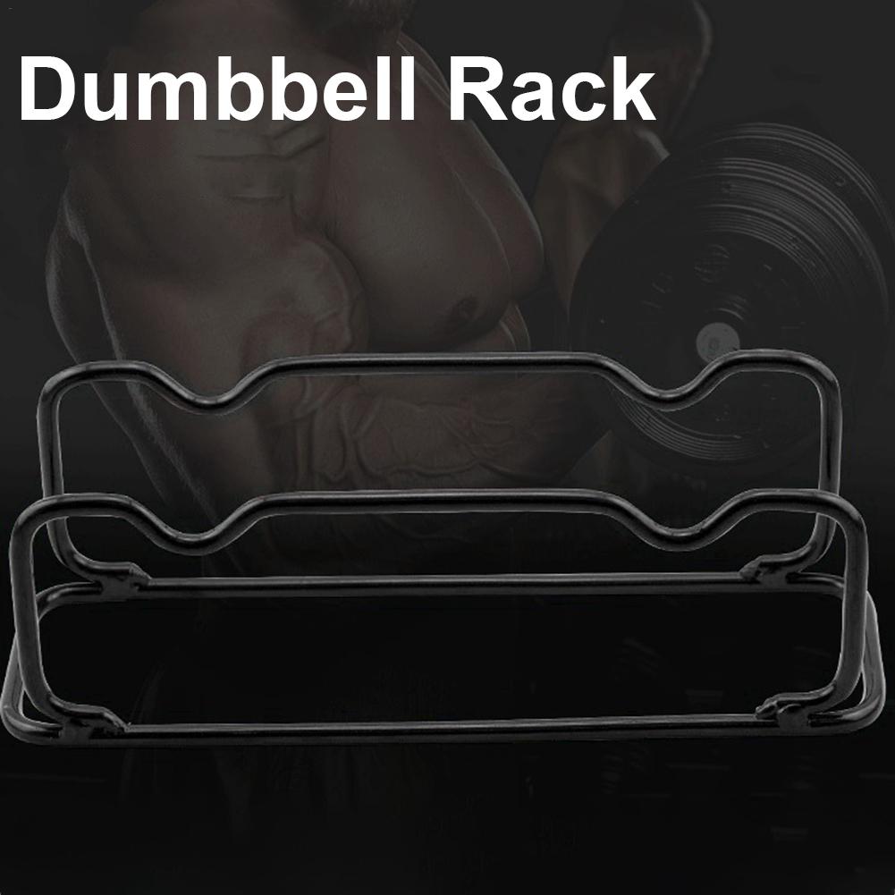 Single Layer Dumbbell Rack Compact Durable Barbell Storage Stand Vertical Strengthen Steel Bracket For Home Gym Dumbbell Support