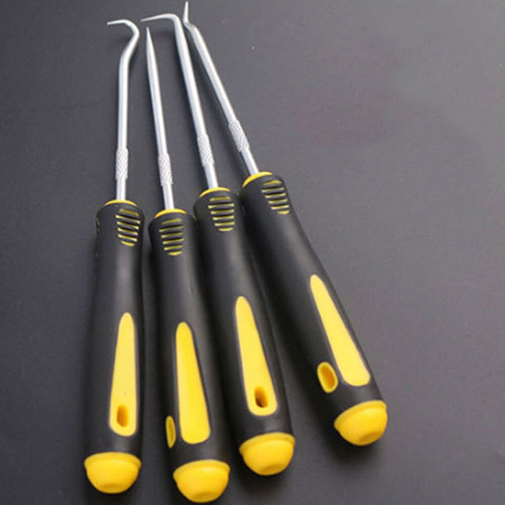 4pcs/set O-Ring Oil Seal Tools Scraper Removal Hook Tool Extractor Puller Rubber Screwdriver Car Repair Tool Kit