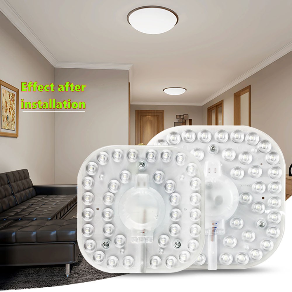 36W 24W 18W 12W LED anillo PANEL círculo luz SMD LED tablero de techo cuadrado tablero de lámpara circular AC 220V 230V 240V luz LED