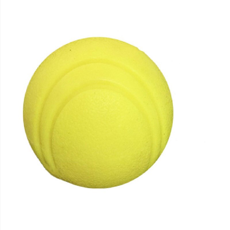 Super Taaiheid Huisdier Molaire Beet Bestendig Training Chew Speelgoed Niet Giftig Solid Natuurlijke Rubber Stuiterende Bal Voor Hond Kat size-Kleine: YELLOW