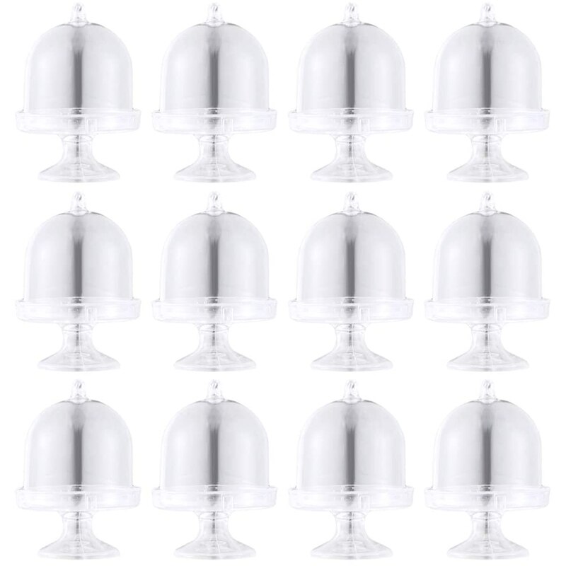 Supports à Gâteaux Mini KVSERT - Lot De 48 - Base Dorée - Pour Cupcakes, Bonbons, Mariage