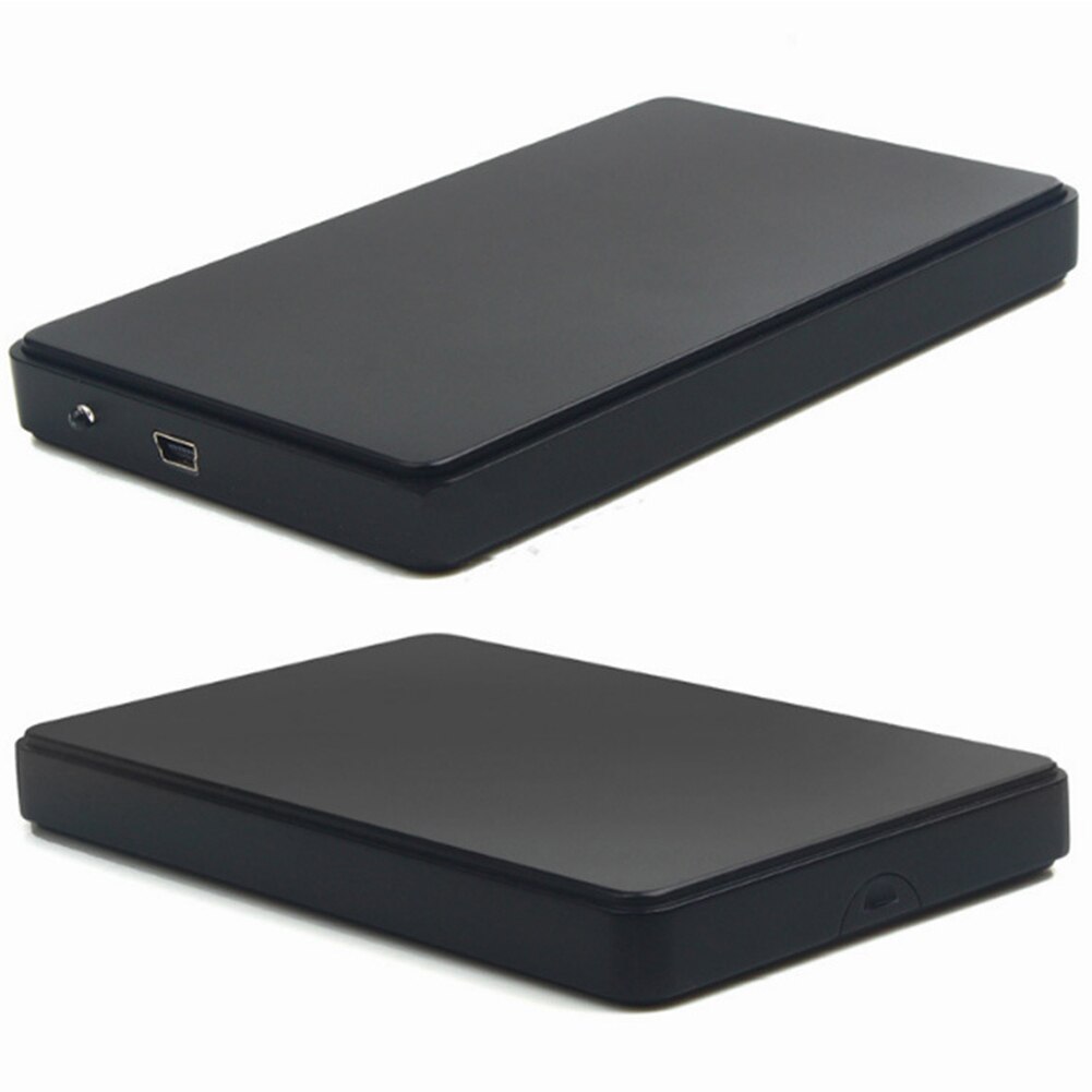 2.5 inch 2tb usb 2.0 externe hoge snelheid slanke duurzame zwarte mobiele plastic sata hdd-behuizing