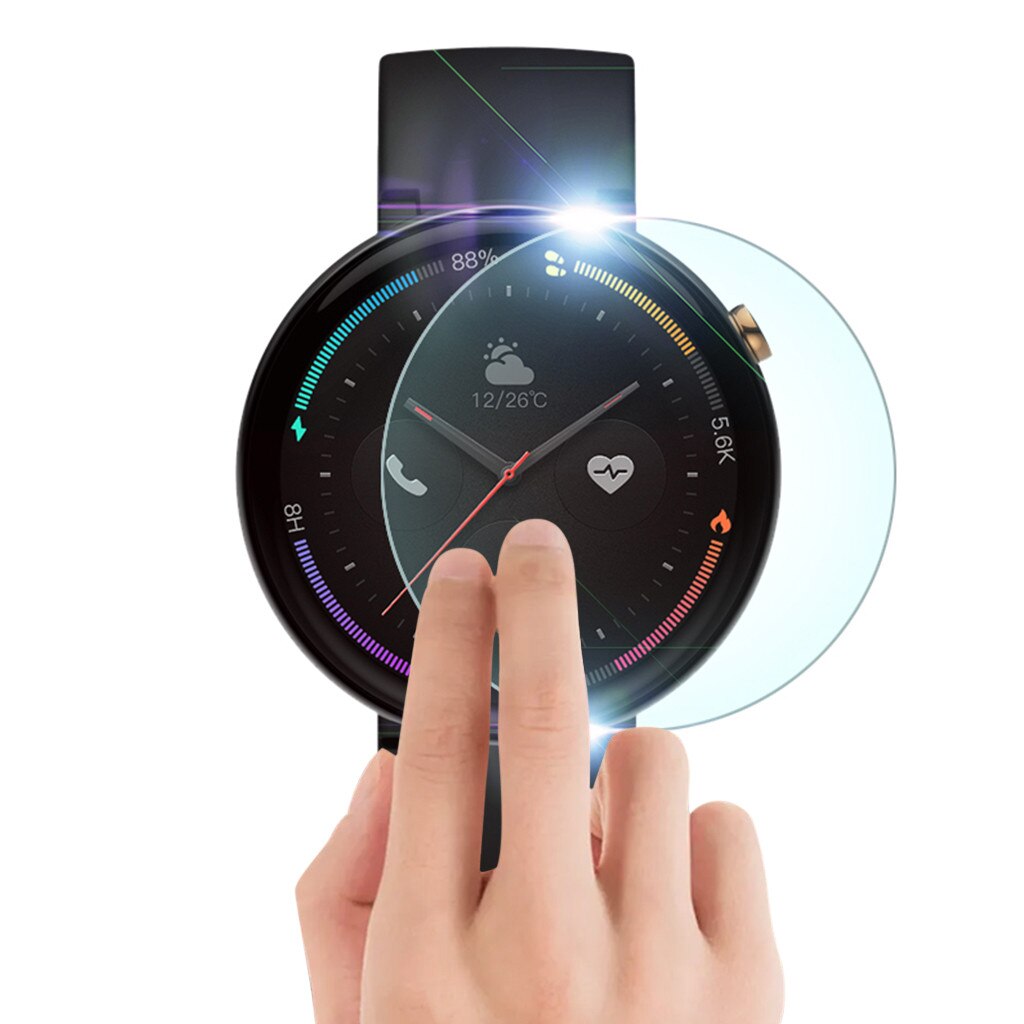 5 uds. Película a prueba de explosiones para Amazfit Smart Watch 2 A1807 Protector de pantalla antiarañazos antideslizante sensible al tacto
