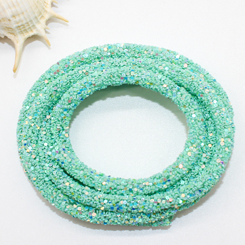1 yards Kerst Kleur Glitter Steentjes Pailletten Passementen Zachte Buis Koord Touw DIY Kledingstuk Schoenen Feestdecoratie Bruiloft: 3MM / Laser Bright