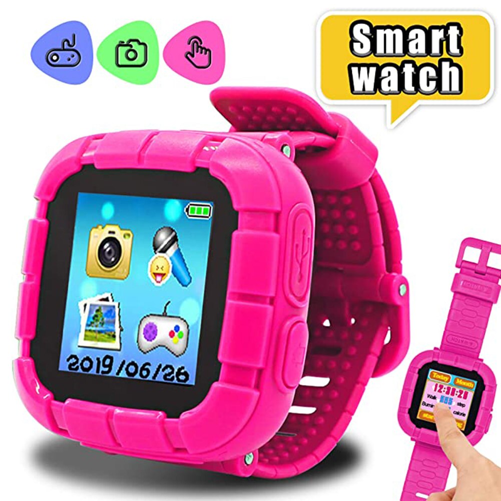 Kids Smartwatch 1.44 Inch Touch Screen Ingebouwde Game Smart Horloge Voor Meisjes Kids Voor Ios Android Sos Telefoon horloge Smartwatch
