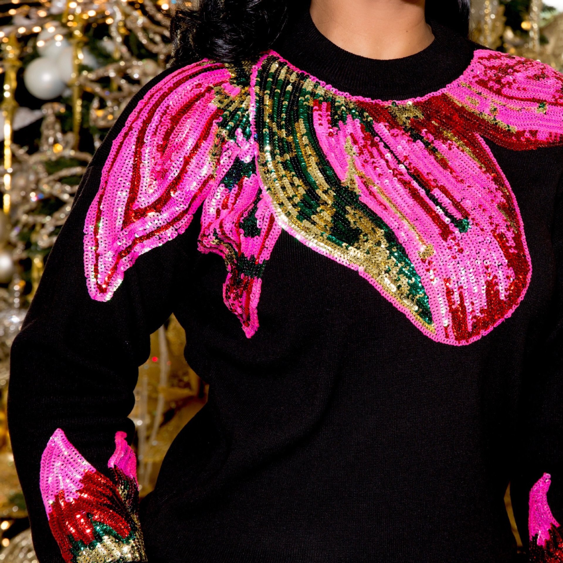 2 Piece African Sets For Women Long Sleeve Sequined African Elastic Bazin Baggy Pants Rock Style Dashiki Famous Suit Lady