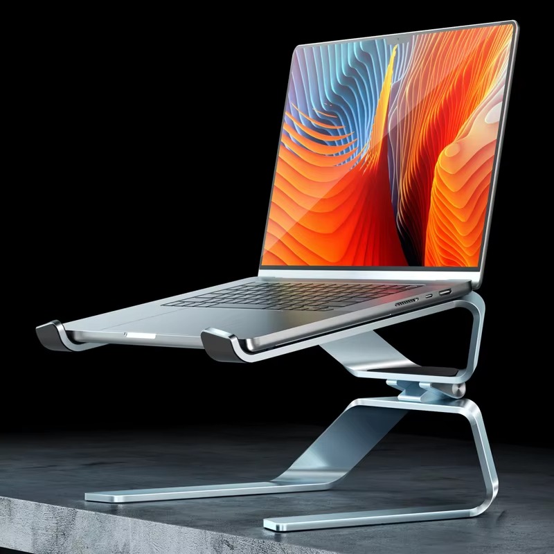 Draagbare draaibare verstelbare laptophouder Aluminium ergonomische laptopstandaard