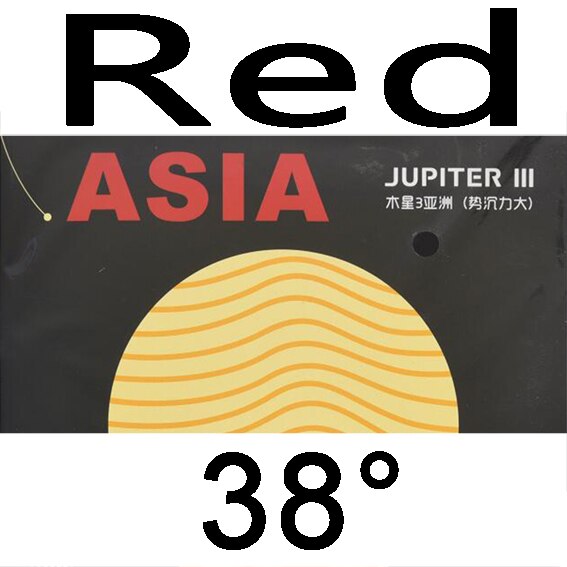 YINHE JUPITER 3 JUPITER III Asia (Sticky, Attack Loop, Forehand) Galaxy Table Tennis Rubber Ping Pong Sponge: red H38