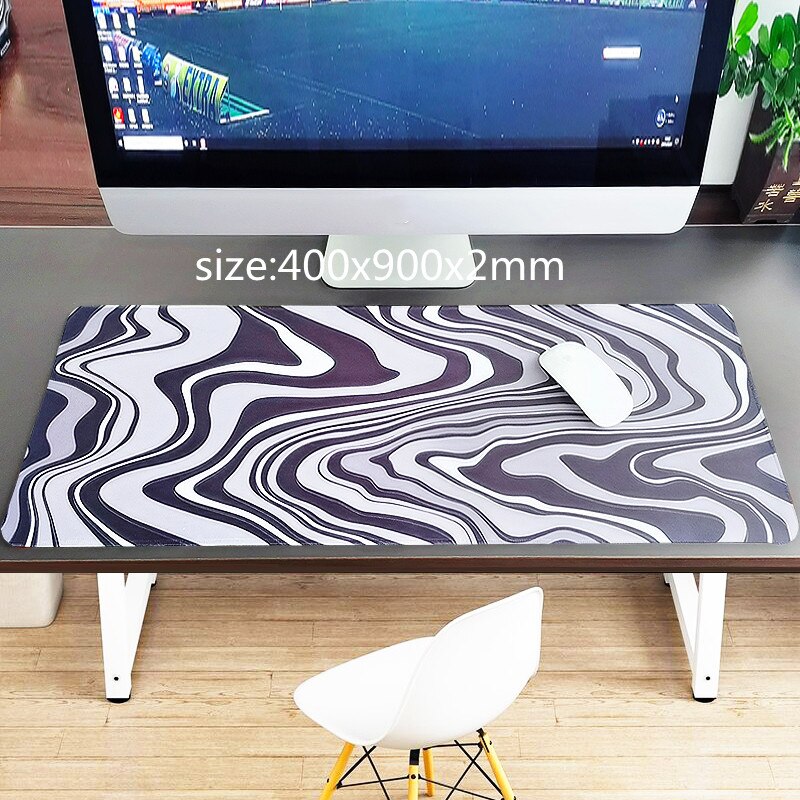 900x400mm XXL Gaming Mouse Pad Large Rubber Gamer Art Table Computer Mousepad Soft Mause Pad XL Abstract Keyboard Desk Play Mats: 400x900x2mm 3