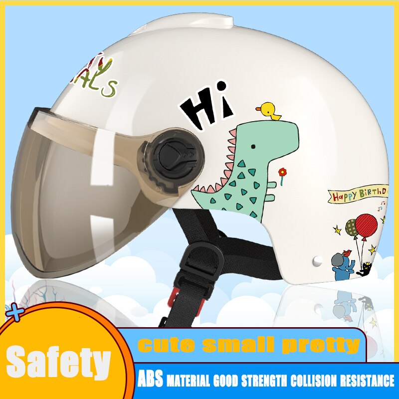 Children&#39;s Electric Motorcycle Helmet Men Women Children Summer Seasons Sunscreen General Full Face Helmet
