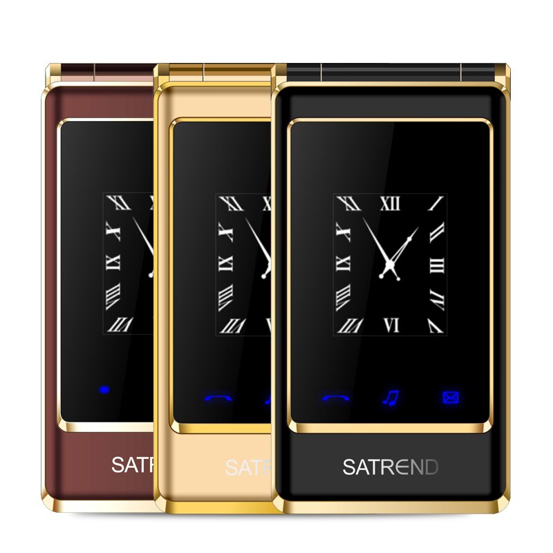 Flip Touch Screen Dual Screen Telefoon A15 Dual Sim Goedkope Senior Mobiele Telefoon Oudere Clamshell