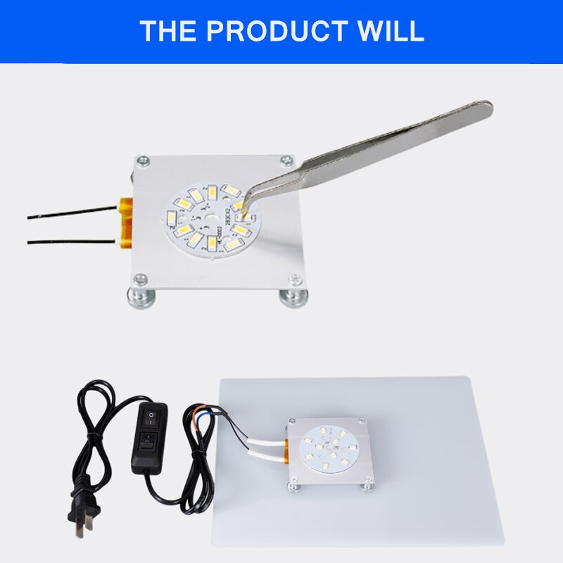 Heating Plate Station Solder Ball Aluminum LED Remover PTC Soldering Weld BGA Split Plate Plug Remove Chip