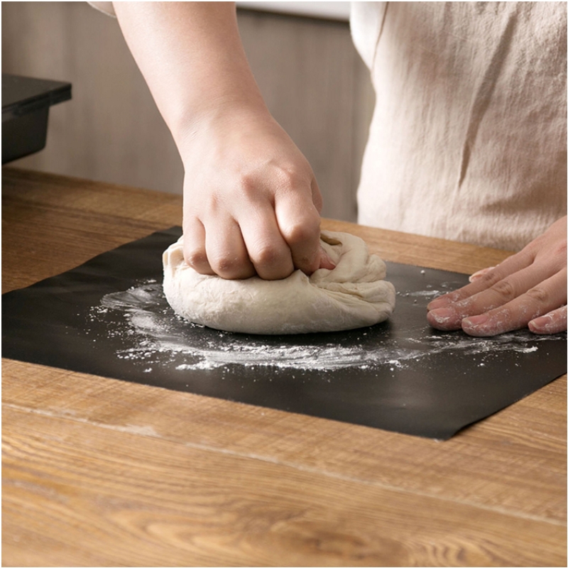 Non-stick BBQ Grill Mat Baking Mat Cooking Grilling Sheet Heat Resistance Barbecue Sheet Easy Cleaning Kitchen For Party 40*33cm