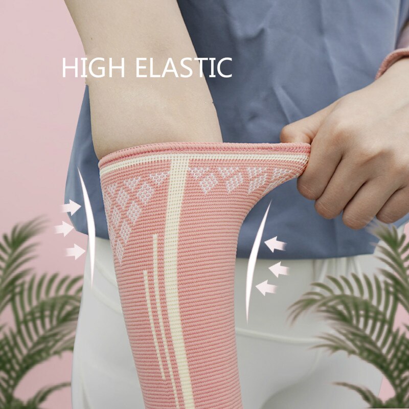 1Pair Pink Forearm Guard Sports Hands Arm Compression Sleeve Anti Cut Arm Cover Pads Warmer UV-Protection for Volleyball Cycling