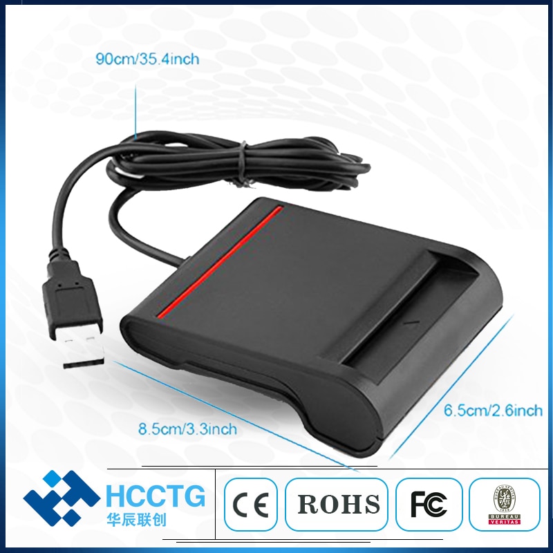 PC-LINK Best ATM EMV USB Common Access Credit Smart Card Reader For Computer DCR30