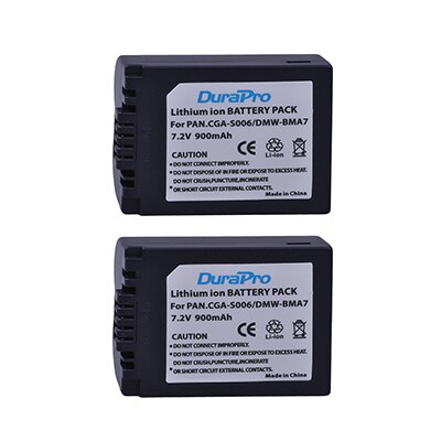 1pc DMW-BMA7 CGA-S006 900mAh Li-ion Battery + LCD USB Charger For Panasonic Lumix DMC FZ7 FZ8 FZ18 FZ28 FZ30 FZ35 FZ38 Camera: 2 Battery