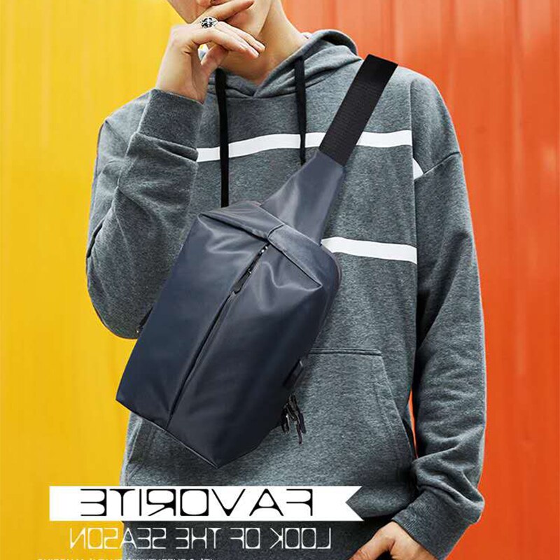 Youse heren crossbody tassen oxford sport schoudertas reis waterdichte zwarte voor jongens een schouder rugzak student school universiteit