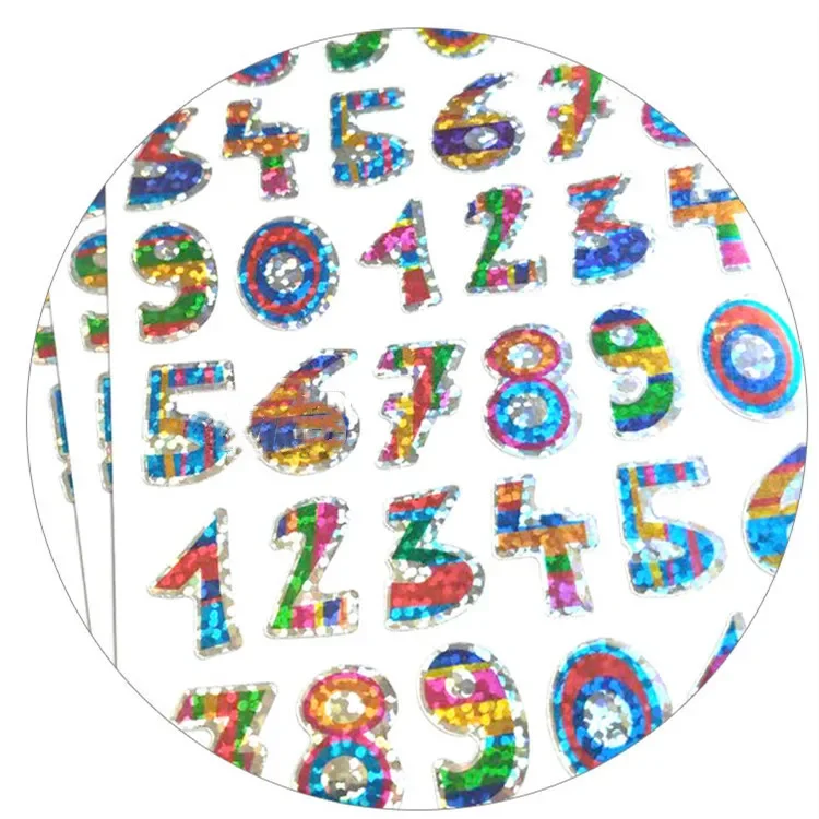 10 Sheets Alphabet Stickers Self Adhesive Letter Stickers Metallic Finish for Diy Scrapbook Birthday Card Craft Scrapbooking