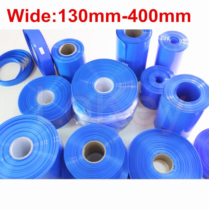 130mm - 400mm 18650 litiumakku lämpökutisteputki letku pvc kutistuva kalvo putki hihat li-ion kääre kansi ihon tarvikkeet