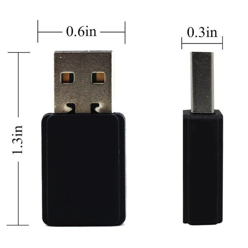 USB Bluetooth 5.0 émetteur sans fil Dongle adaptateur pour ordinateur portable PC casque musique haut-parleur