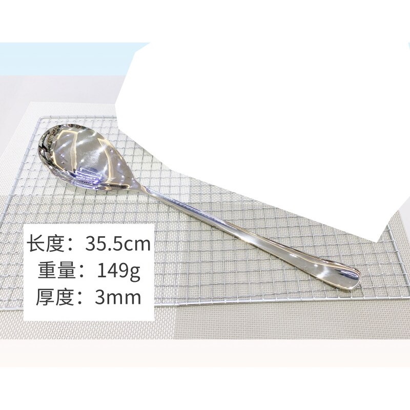 Stainless steel dish ladle ladle ladle restaurant public ladle ladle ladle hotel supplies ladle tableware: Grey