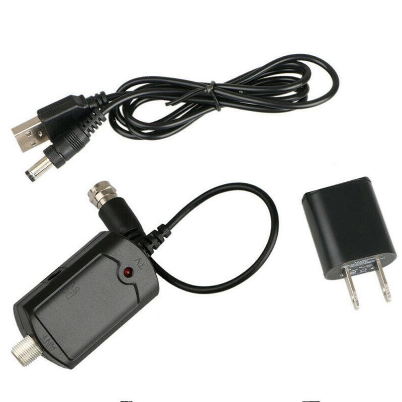 TV Amplifier Signal Booster For Antenna Amplifier VHF Signal TV Gain Booster Indoor Channel UHF High Boost D7W9: Default Title