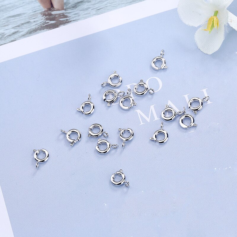 INZATT 10 Pieces / Lot Real 925 Sterling Silver Necklace Clasp Chain Charms Handmade Of DIY Accessories