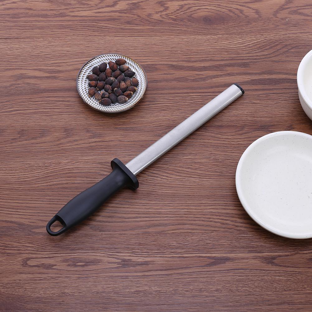 Best 12'' sharpening rod Chef Knife Sharpener Honing Steel bar Kitchen Knife Stainless Steel Sharpening Stick musat