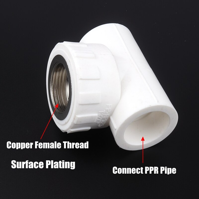 PPR Garden Water Connectors Farm Irrigation System Water Pipe Connector Copper Female Aquarium Fittings Tee Joints
