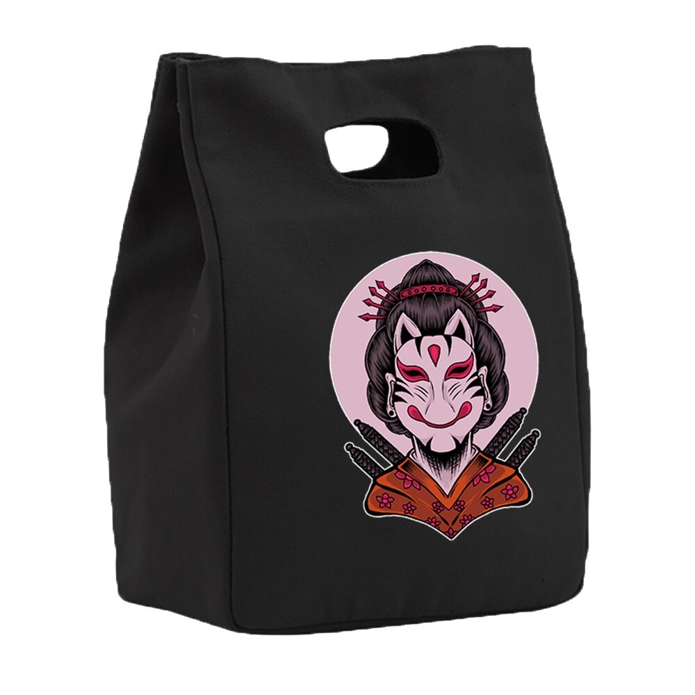 Isolierung Mittagessen Lebensmittel Isolierung Kühler Taschen Magnetische Geschmack Leinwand Tasche Zinn Folie Lebensmittel Taschen Tragbare Multifunktions Drucken Eco Tasche: 5Maske015