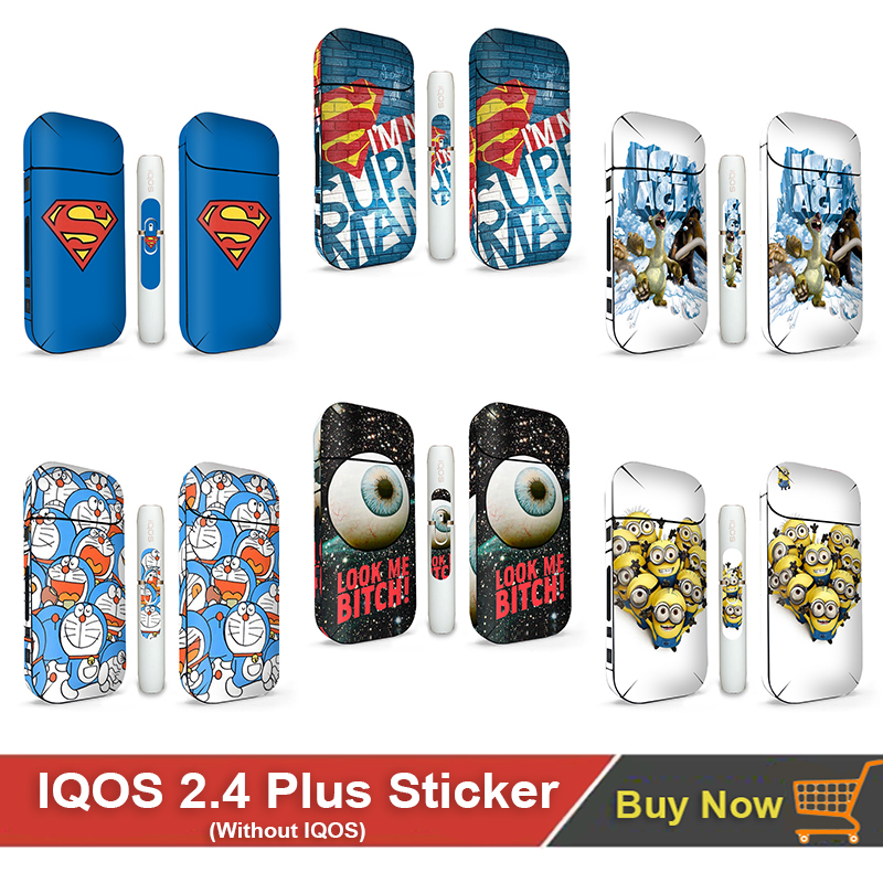 CartoonPainting Art Skin Sticker for IQOS 2.4 Plus Waterproof Case PVC Stickers for iqos 2.4