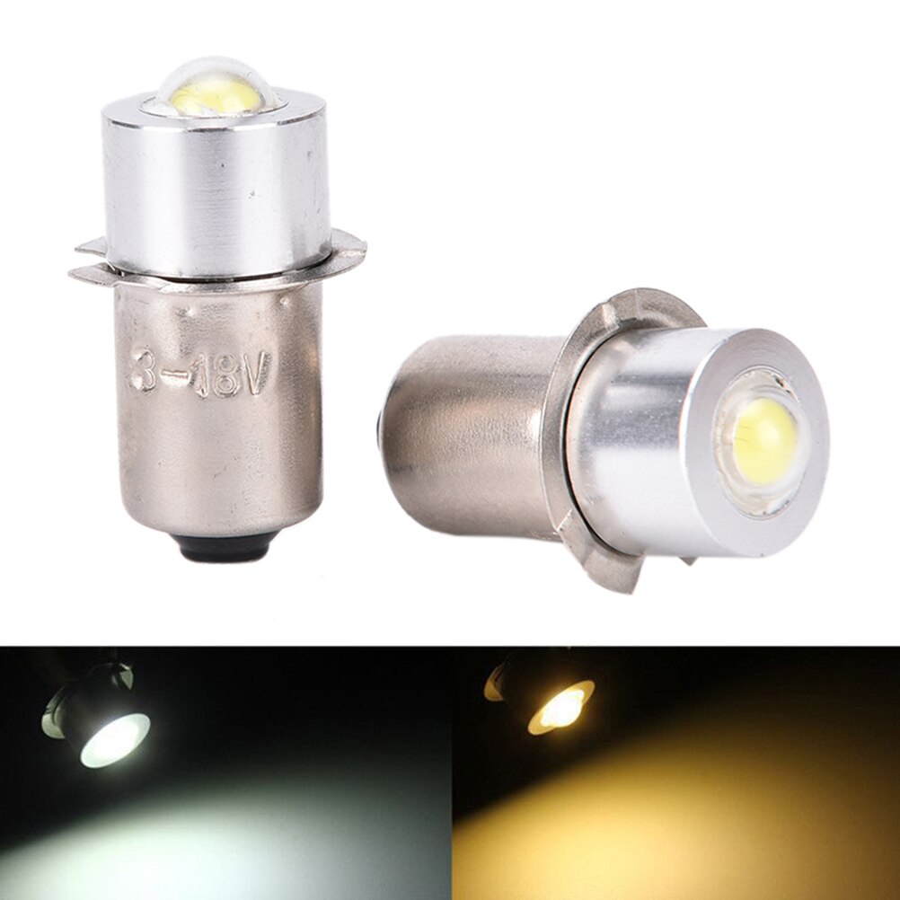 1 kpl  dc 3-18v p13.5s pr2 1w led taskulamppu sisäpyörän taskulamppuun spottilampun polttimo korkea kirkkaus 90 lumen lämmin/puhdas valkoinen