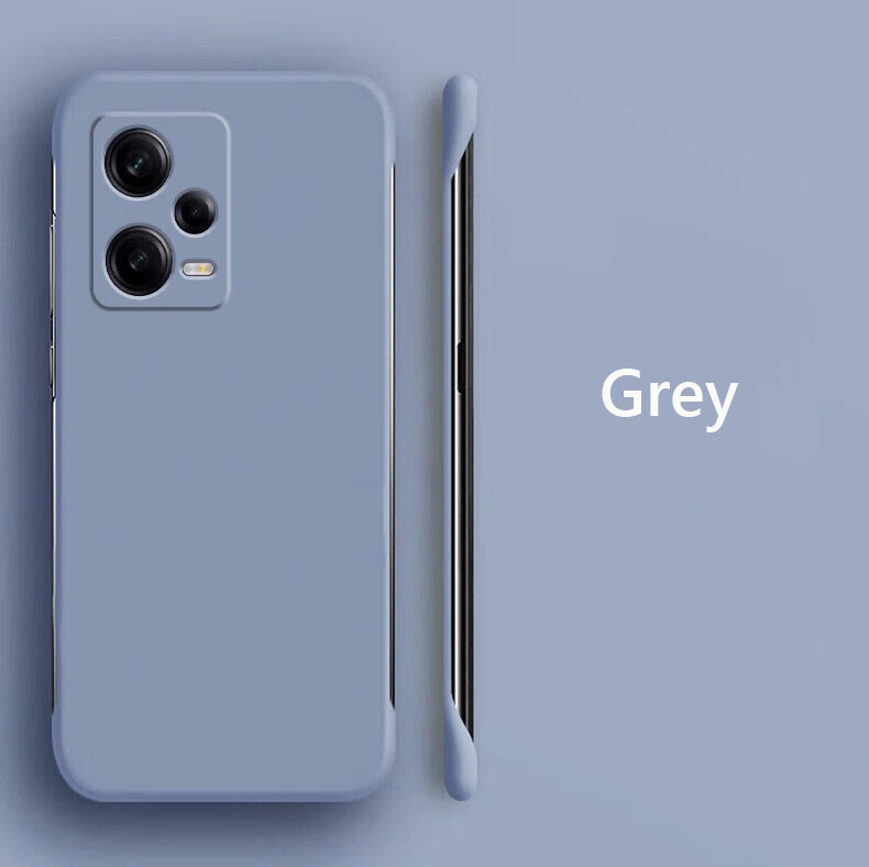 Ramlöst, smalt, matt, hårt pc-bakstycke till xiaomi redmi note 12 pro plus turbo note 12 pro plus +5g, stötsäkert fodral: Bomull / Vin, röd