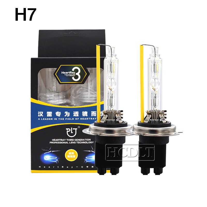 HCDLT HID Xenon Bulb 12V 35W HeartRay D2H 9012 Car Headlight Xenon H1 H11 HB3 HB4 H7 HID Replacement Bulb Lamp 4500K 5500K 6500K