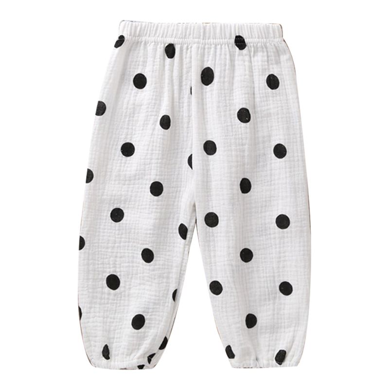 Children Anti-mosquito Long Pants Boy Girl Cotton Loose Trouser Infant Toddler Casual Bloomer Lantern Clothing: 1 / 80 Yards