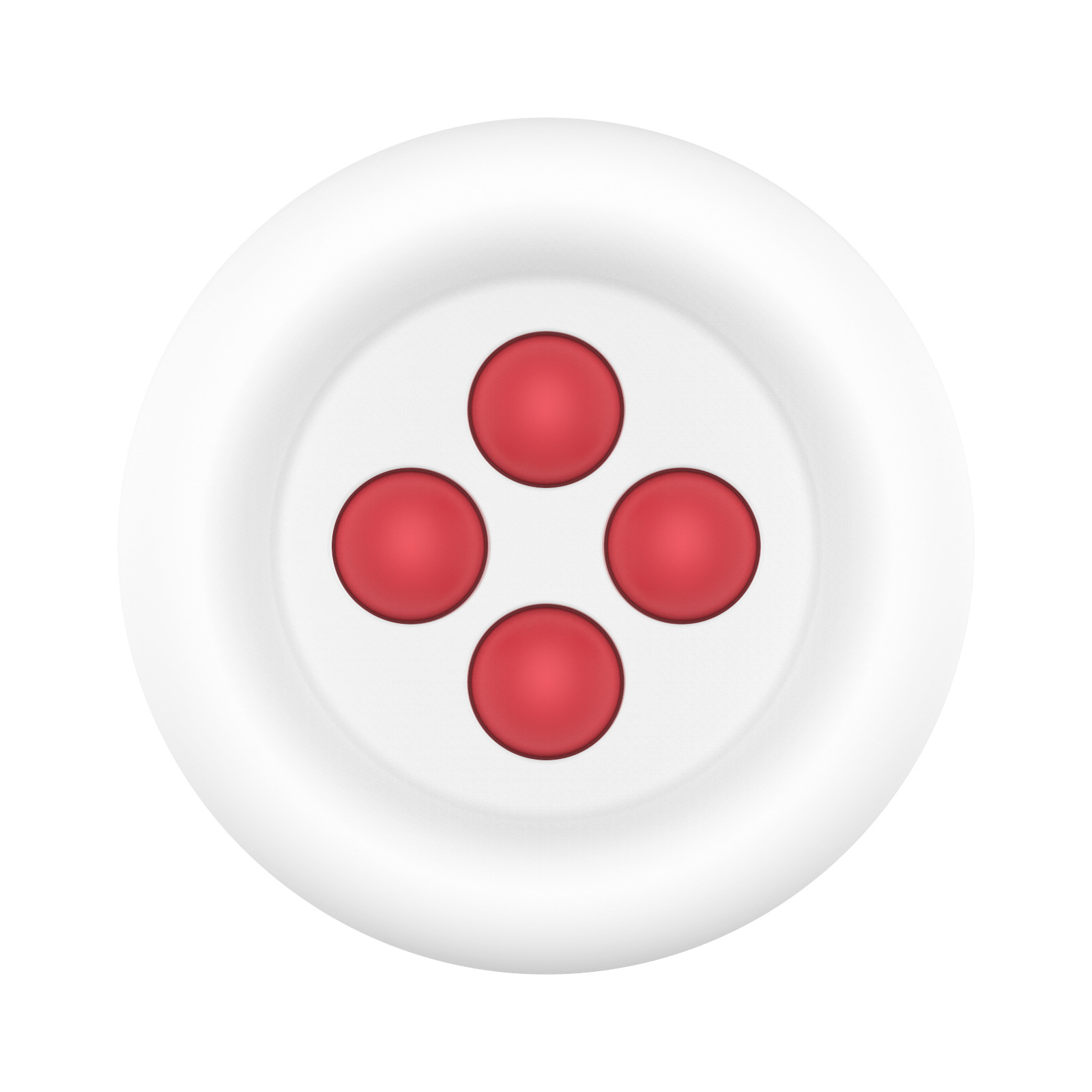 Pop Balls Push Bubble Animal Fidget giocattoli autismo sensoriale spremere antistress Mini giocattoli gioco semplice fossetta Fidget Relax Toy: White