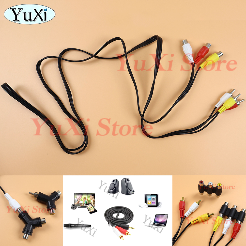 RCA Male naar RCA Female Audio Video Kabel Lijn twin RCA Male Verlengkabel Snoer Draad Lijn voor Versterker Luidspreker DVD TV Etc