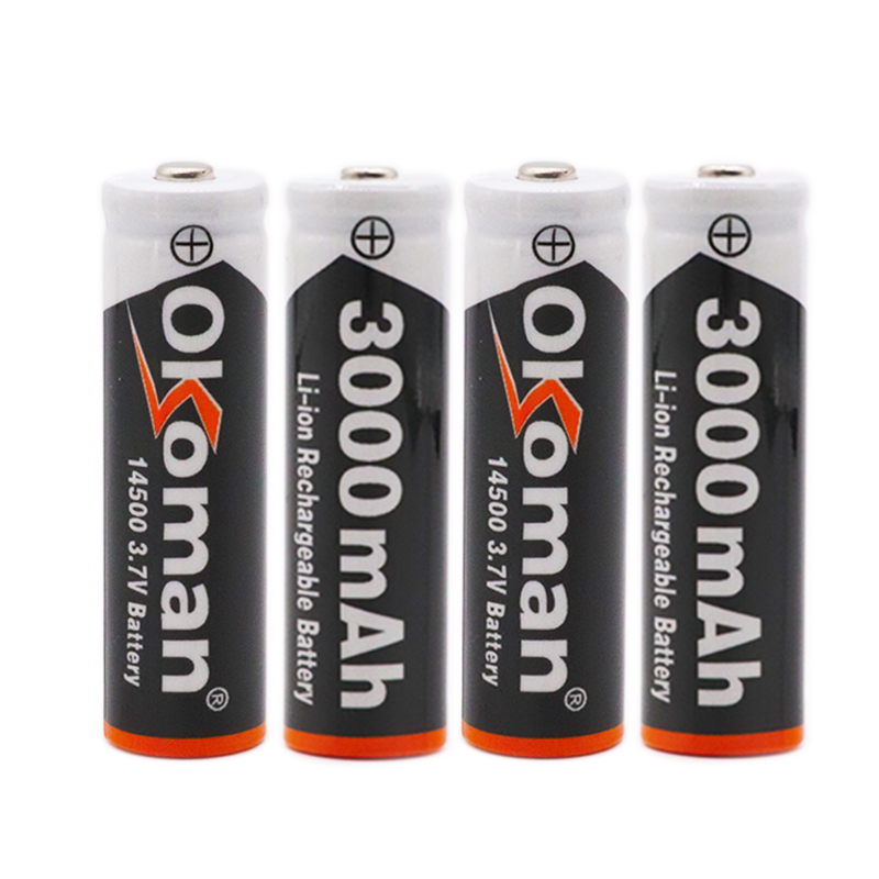 14500 battery 3.7V 2800mAh 14500 Rechargeable Li-ion Battery for LED Flashlight Battery accumulator battery