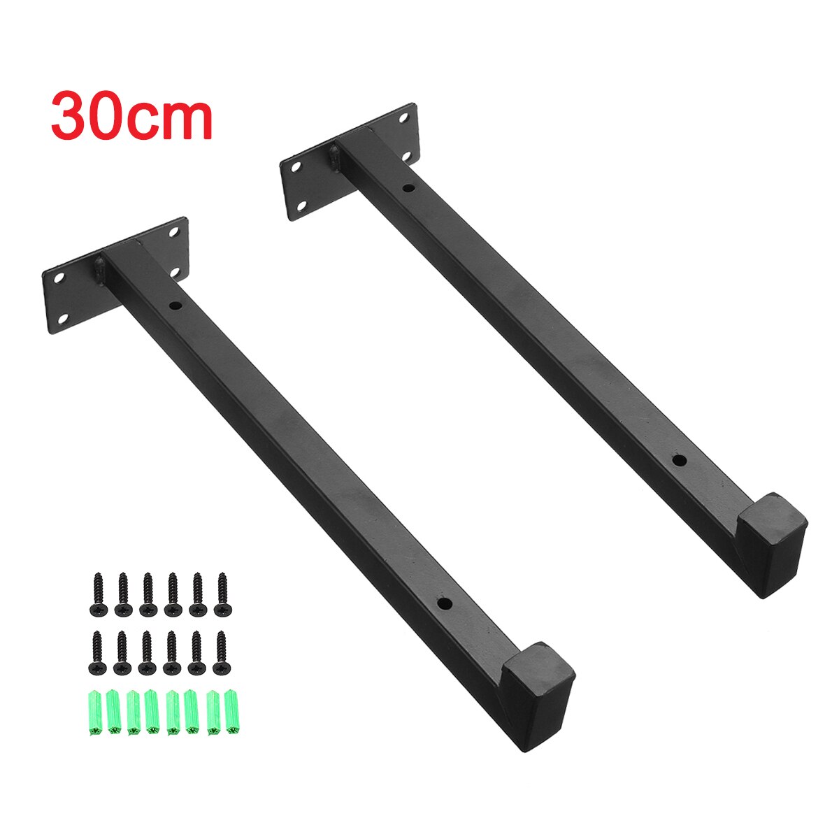 1 paar Zauberstab Montiert Regal Halterung schwer Pflicht Gerüst Bord Schwimm Halterung Industrielle Eisen Unterstützung Tisch 20 cm/25 cm/30 cm: 30cm