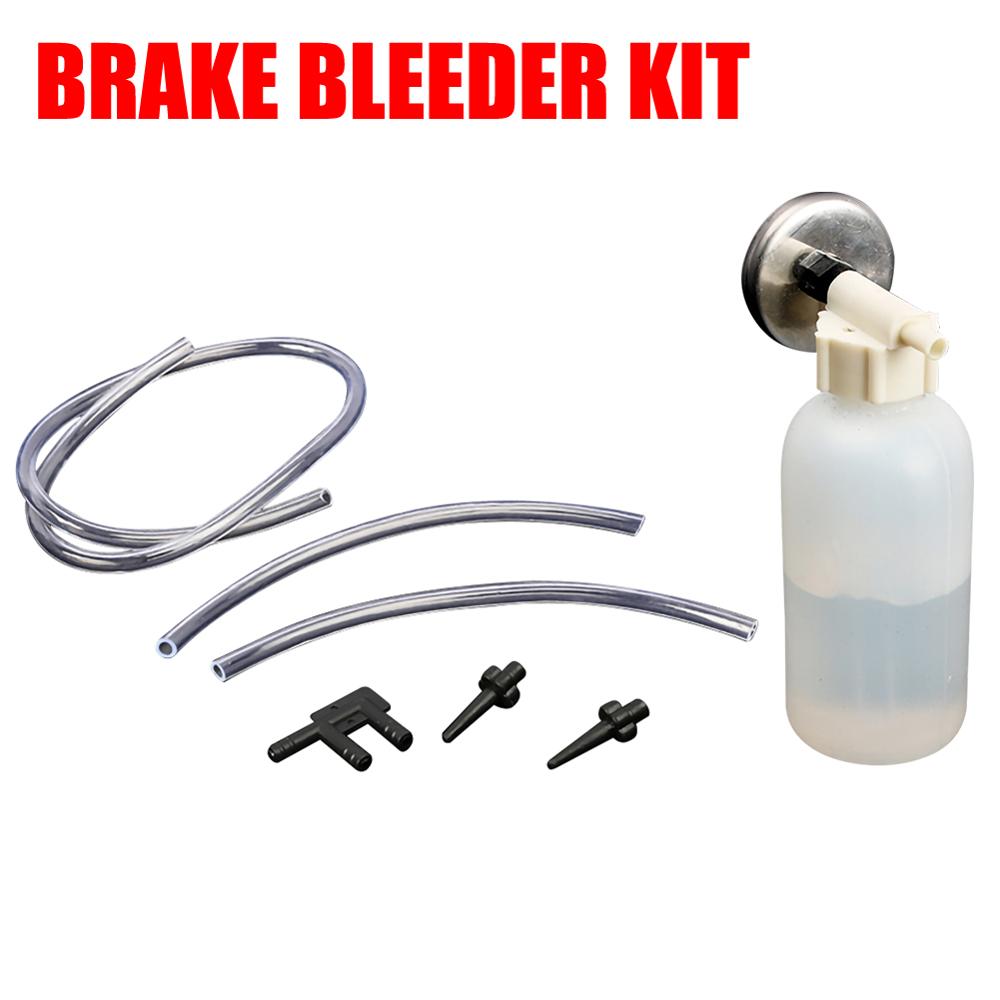 Automotive Brake Line Bleeding Bleeder Flush Tool Kit System Universal Service Brake Bleeder Kit Repair Bike Tools Parts