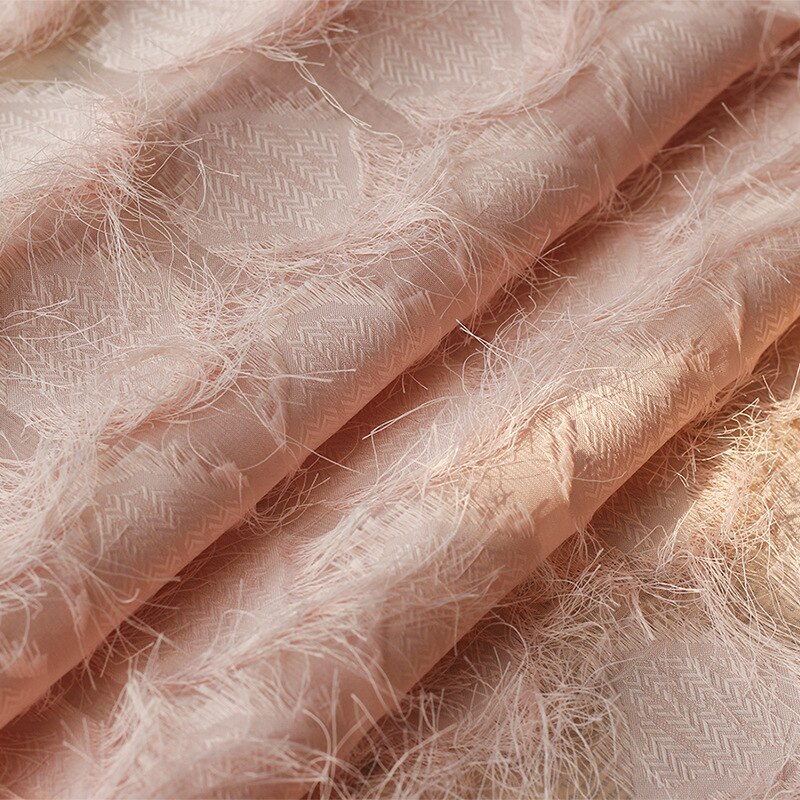 tissu Jacquard en mousseline de soie à fleurs, étoffe à carreaux en Polyester tissé teint pour robe printemps et été, vêtements au mètre
