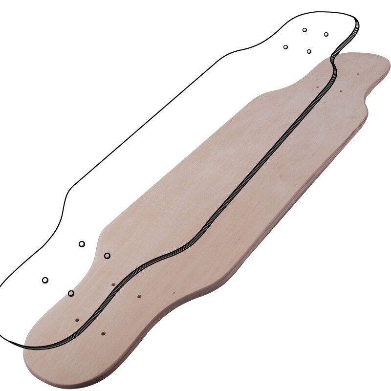 9-Layer Maple Blank Skateboard 8Inch Skateboards Natuurlijke Skate Deck Skateboards Dek Maple Longboard