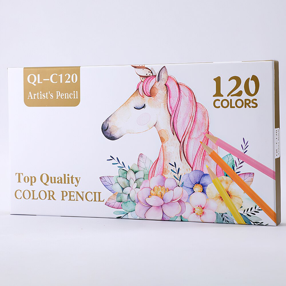 120 Kleur Professionele Olie Kleur Potloden Hout Zachte Aquarel Potlood Voor School Trekken Schets Art Supplies